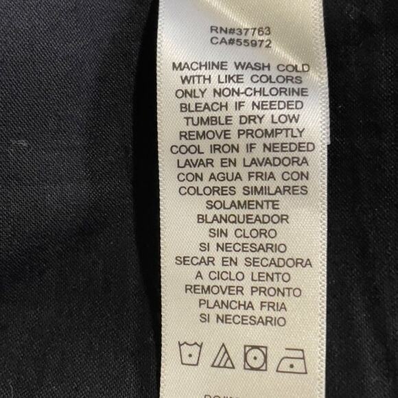 Laundry by Shelli Segal Black Straight Leg Cotton Trouser Dress Pants 6 - Picture 10 of 13